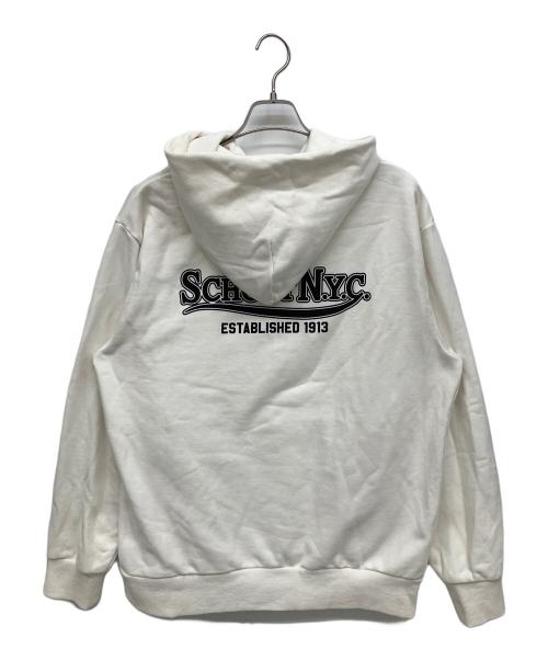 Schott（ショット）Schott (ショット) プルオーバーパーカー ホワイト サイズ:XLの古着・服飾アイテム