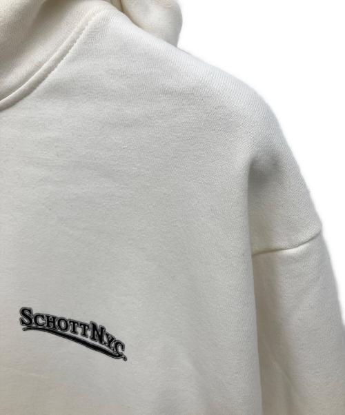 Schott（ショット）Schott (ショット) プルオーバーパーカー ホワイト サイズ:XLの古着・服飾アイテム