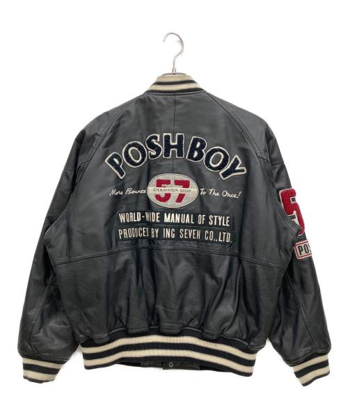 POSH BOY（ポッシュボーイ）POSH BOY (ポッシュボーイ) レザージャケット ブラック サイズ:Freeの古着・服飾アイテム