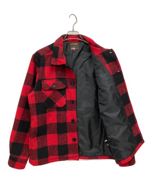 VANSON（バンソン）VANSON (バンソン) ジャケット レッド×ブラック サイズ:Lの古着・服飾アイテム