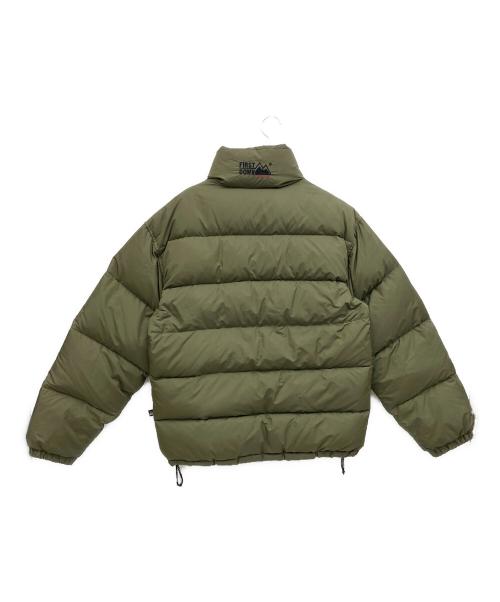 FIRST DOWN（ファーストダウン）FIRST DOWN (ファーストダウン) リバーシブルダウンジャケット グリーン サイズ:Lの古着・服飾アイテム
