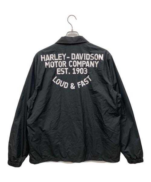 HARLEY-DAVIDSON（ハーレーダビッドソン）HARLEY-DAVIDSON (ハーレーダビッドソン) コーチジャケット ブラック サイズ:Lの古着・服飾アイテム