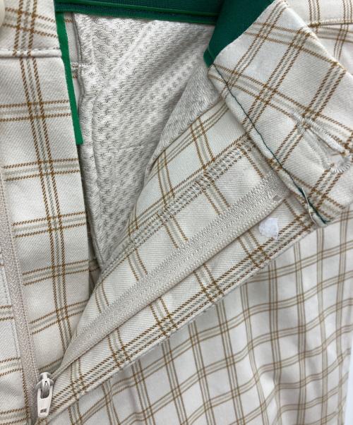 adidas（アディダス）adidas (アディダス) ゴルフパンツ ベージュ×グリーン サイズ:85の古着・服飾アイテム