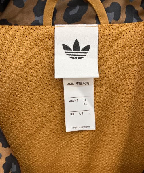 adidas（アディダス）adidas (アディダス) レオパード ファイアーバード オーバーサイズトラックトップ ブラウン サイズ:XLの古着・服飾アイテム
