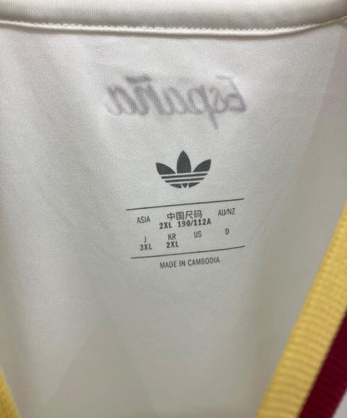adidas（アディダス）adidas (アディダス) サッカーユニフォーム ホワイト×ボルドー サイズ:3XLの古着・服飾アイテム