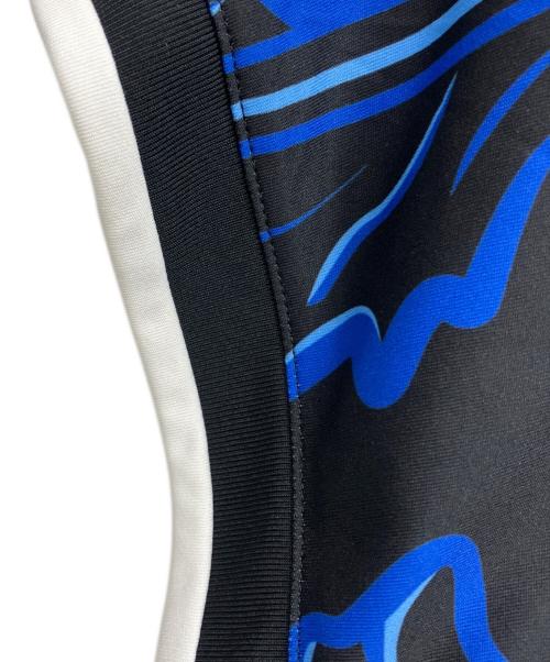 adidas（アディダス）adidas (アディダス) サッカーユニフォーム ブラック×ブルー サイズ:3XLの古着・服飾アイテム