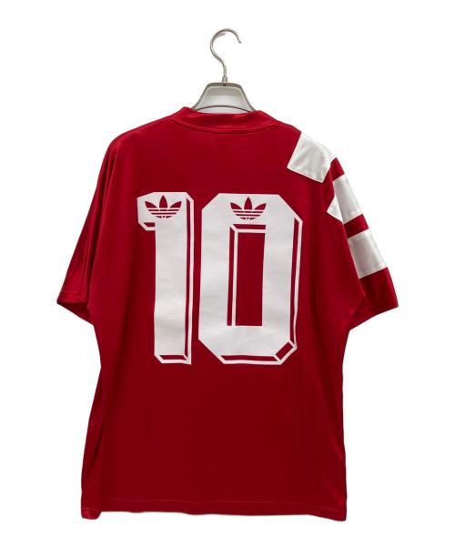 adidas（アディダス）adidas (アディダス) サッカーユニフォーム レッド サイズ:XLの古着・服飾アイテム