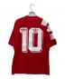 adidas (アディダス) サッカーユニフォーム レッド サイズ:XL：13000円