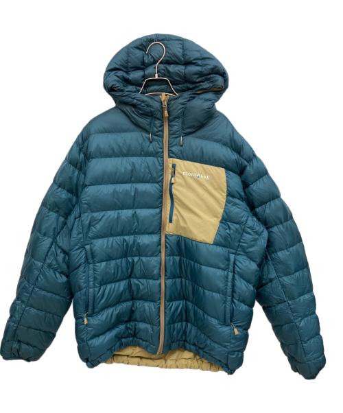 mont-bell（モンベル）mont-bell (モンベル) リバーシブルダウンジャケット ブルー×カーキ サイズ:XLの古着・服飾アイテム