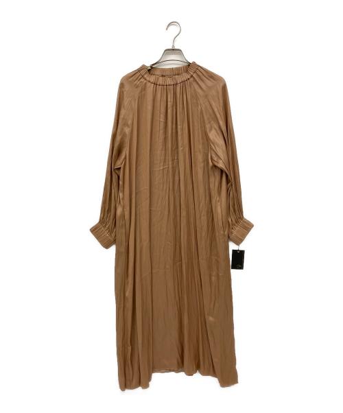 Aga（アーガ）Aga (アーガ) 長袖ワンピース ブラウン サイズ:9号 未使用品の古着・服飾アイテム