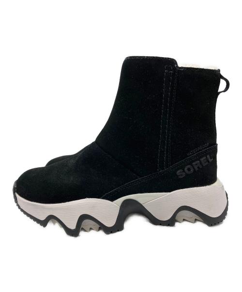 SOREL（ソレル）SOREL (ソレル) ショートブーツ ブラック×ホワイト サイズ:23cmの古着・服飾アイテム