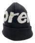 SUPREME (シュプリーム) ニット帽 ブラック×ホワイト：7000円