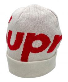 SUPREME（シュプリーム）の古着「ニット帽」｜ホワイト×レッド