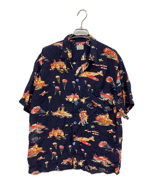 Sun Surf（サンサーフ）Sun Surf (サンサーフ) 半袖シャツ ネイビー サイズ:Lの古着・服飾アイテム