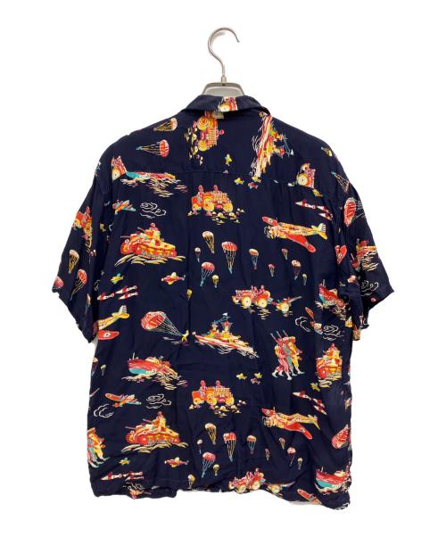 Sun Surf（サンサーフ）Sun Surf (サンサーフ) 半袖シャツ ネイビー サイズ:Lの古着・服飾アイテム