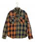 VANSON（バンソン）の古着「長袖シャツ」｜グリーン×オレンジ
