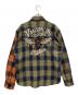 VANSON (バンソン) 長袖シャツ グリーン×オレンジ サイズ:L：6000円