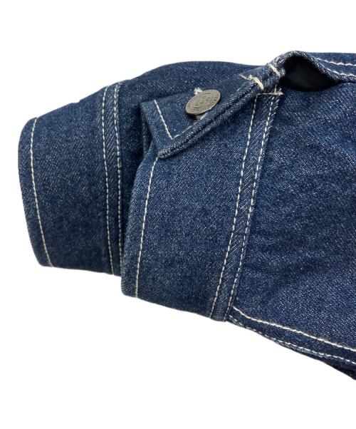 参丸一（サンマルイチ）参丸一 (サンマルイチ) 万歳デニムボアジャケット インディゴ サイズ:XLの古着・服飾アイテム