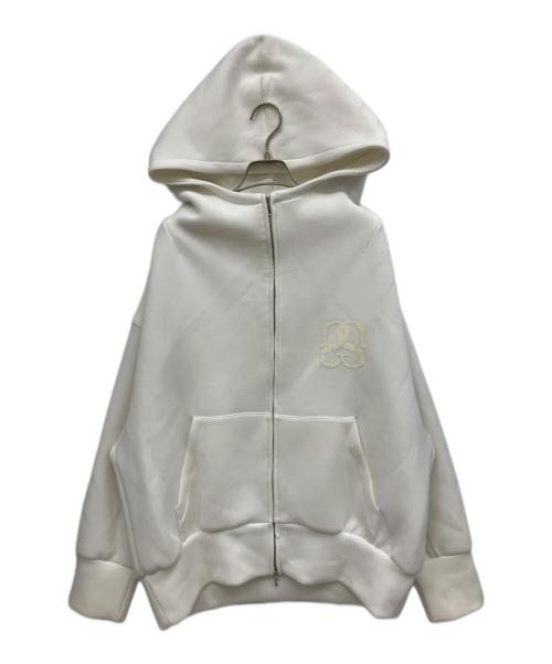 Snidel（スナイデル）Snidel (スナイデル) ボリュームパーカー ホワイト サイズ:freeの古着・服飾アイテム