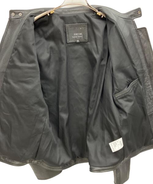 FORTIME（フォータイム）FORTIME (フォータイム) レザージャケット ブラック サイズ:2XLの古着・服飾アイテム