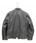 FORTIME (フォータイム) レザージャケット ブラック サイズ:2XL：10000円