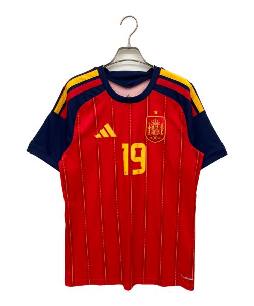 adidas（アディダス）adidas (アディダス) サッカーユニフォーム レッド サイズ:Lの古着・服飾アイテム
