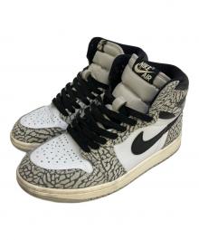 NIKE（ナイキ）の古着「Nike Air Jordan 1 High OG "White Cement/Safari"」｜ブラック×ホワイト
