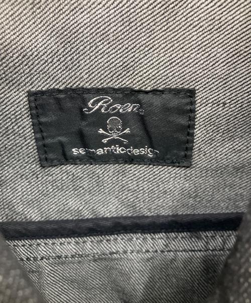 Roen（ロエン）Roen (ロエン) デニムジャケット グレー サイズ:Mの古着・服飾アイテム