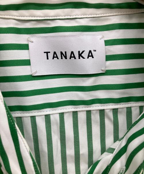 TANAKA（タナカ）TANAKA (タナカ) 長袖シャツ グリーン×ホワイト サイズ:Sの古着・服飾アイテム