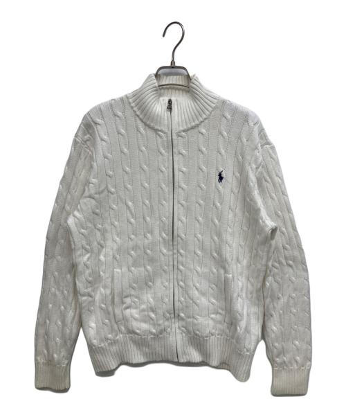 POLO RALPH LAUREN（ポロ・ラルフローレン）POLO RALPH LAUREN (ポロ・ラルフローレン) 厚手ニット ホワイト サイズ:XLの古着・服飾アイテム