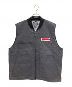Manastashマナスタッシュ）の古着「PATCHED LOGO WORK VEST」｜グレー