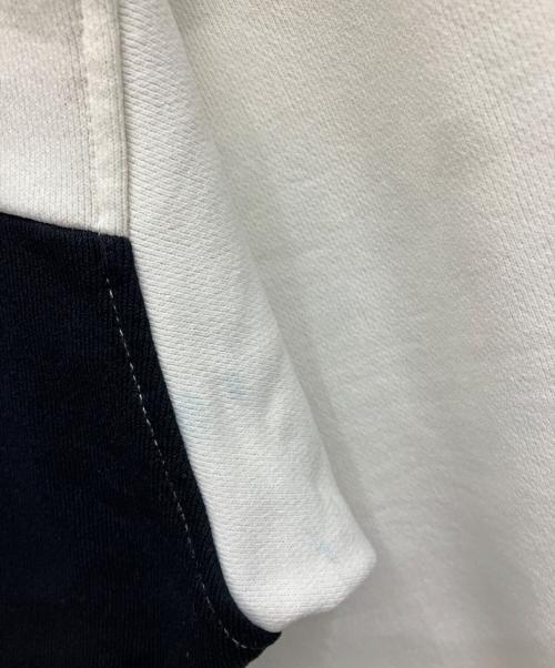 X-GIRL（エックスガール）X-girl (エックスガール) ハーフジップパーカー ブラック×ホワイト サイズ:Mの古着・服飾アイテム