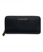 MICHAEL KORSマイケルコース）の古着「ラウンドファスナー財布」｜ブラック