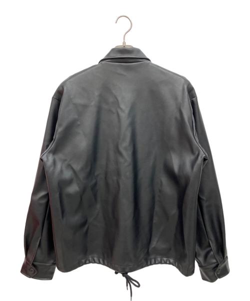 BACKERS（バッカーズ）Backers (バッカーズ) フェイクレザージャケット ブラック サイズ:Mの古着・服飾アイテム