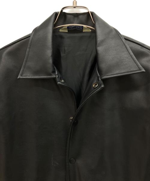 BACKERS（バッカーズ）Backers (バッカーズ) フェイクレザージャケット ブラック サイズ:Mの古着・服飾アイテム