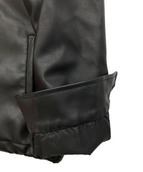 BACKERS（バッカーズ）Backers (バッカーズ) フェイクレザージャケット ブラック サイズ:Mの古着・服飾アイテム
