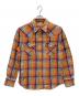Wrangler（ラングラー）の古着「長袖シャツ」｜オレンジ×ブルー