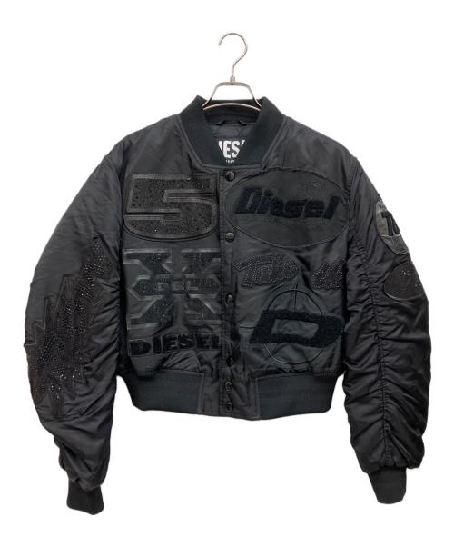 DIESEL（ディーゼル）DIESEL (ディーゼル) ボンバージャケット ブラック サイズ:Sの古着・服飾アイテム