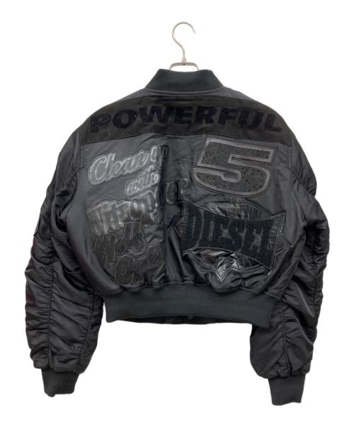 DIESEL（ディーゼル）DIESEL (ディーゼル) ボンバージャケット ブラック サイズ:Sの古着・服飾アイテム