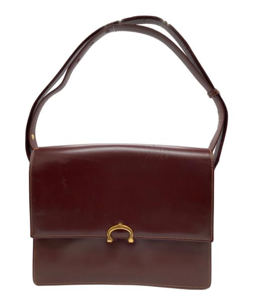 Cartier（カルティエ）Cartier (カルティエ) ショルダーバッグ ボルドーの古着・服飾アイテム