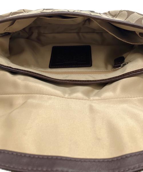 COACH（コーチ）COACH (コーチ) ハンドバッグ ベージュ×ブラウンの古着・服飾アイテム