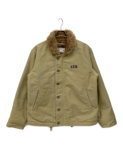 NAVY DEPARTMENT CONTRACT（ネイビーディパートメントコントラクト）NAVY DEPARTMENT CONTRACT (ネイビーディパートメントコントラクト) N-1デッキジャケット グリーン サイズ:38の古着・服飾アイテム