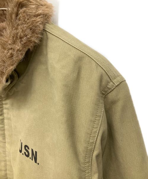 NAVY DEPARTMENT CONTRACT（ネイビーディパートメントコントラクト）NAVY DEPARTMENT CONTRACT (ネイビーディパートメントコントラクト) N-1デッキジャケット グリーン サイズ:38の古着・服飾アイテム