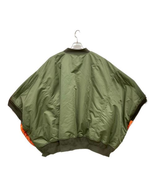 etsinta（エシンタ）etsinta (エシンタ) リバーシブルMA-1ポンチョ グリーン サイズ:1の古着・服飾アイテム