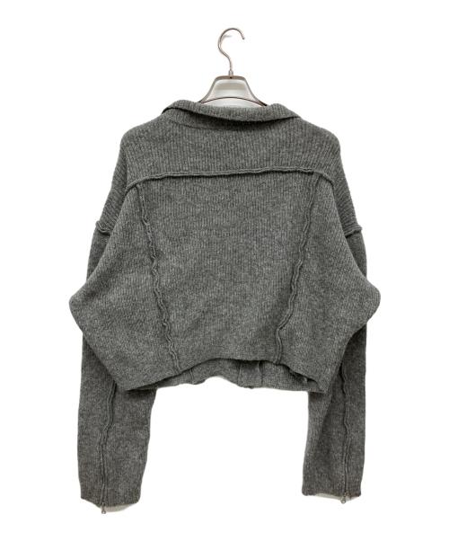 Chloe（クロエ）Chloe (クロエ) ニットジャケット グレー サイズ:TLの古着・服飾アイテム