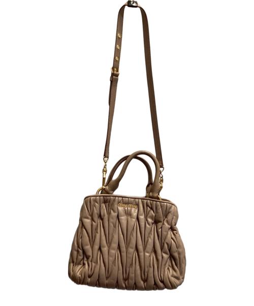 MIU MIU（ミュウミュウ）MIU MIU (ミュウミュウ) 2WAYバッグ ピンクの古着・服飾アイテム