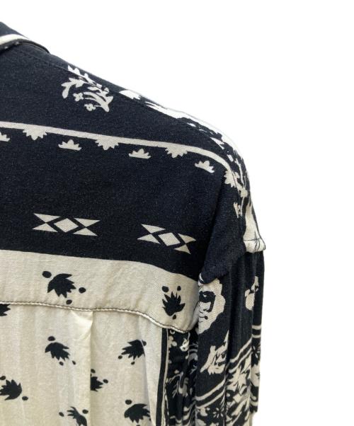 SUPREME（シュプリーム）SUPREME (シュプリーム) オープンカラーシャツ ホワイト×ブラック サイズ:Sの古着・服飾アイテム