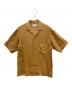 Graphpaper（グラフペーパー）の古着「Soft Cupro Open Collar Shirts」｜ブラウン