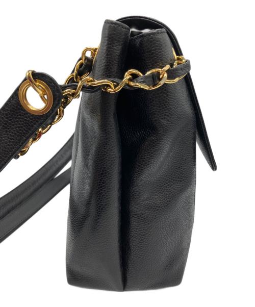 CHANEL（シャネル）CHANEL (シャネル) チェーンショルダーバッグ ブラックの古着・服飾アイテム