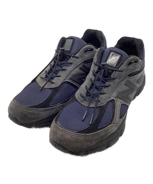 NEW BALANCE（ニューバランス）NEW BALANCE (ニューバランス) JJJJound (ジョウンド) Ｍ990 V4 グレー×ネイビー サイズ:11の古着・服飾アイテム